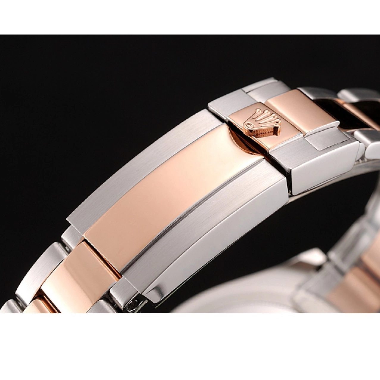 AAA Replica Watches Tone Gold Two Master Rose Steel Dial 1453864 Yacht Bracelet Rolex Stainless 0825